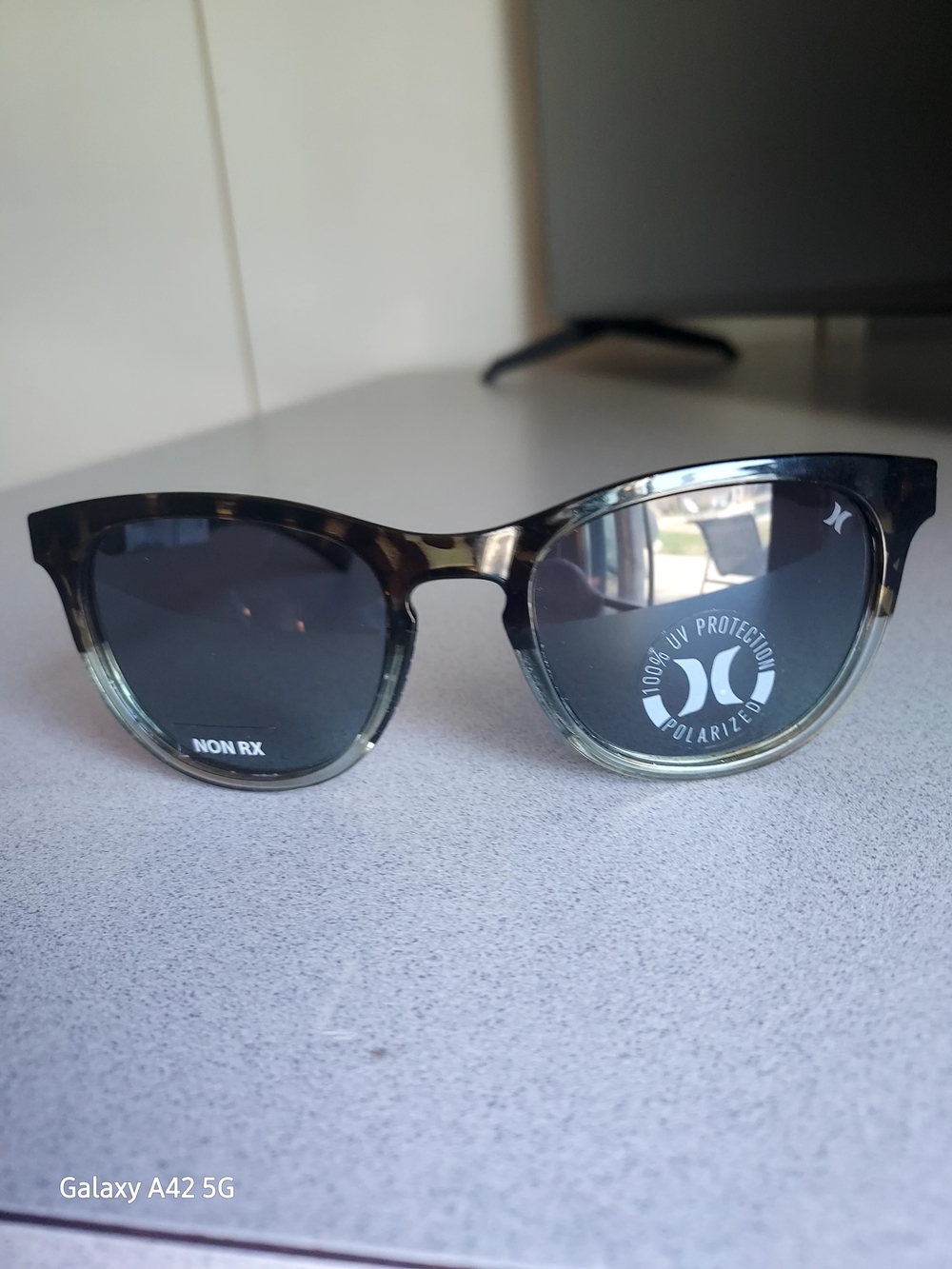 Hurley Women's Sunglasses Tortoiseshell to Clear Frame with Dark Lenses